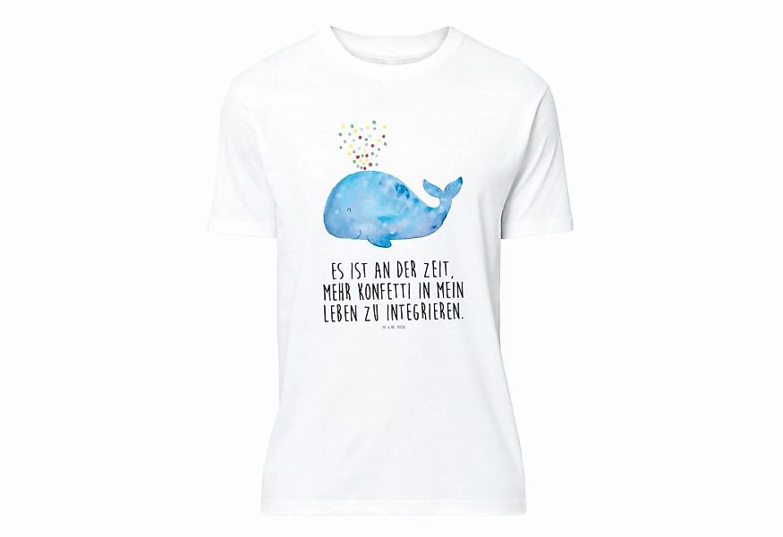Mr. & Mrs. Panda T-Shirt Wal Konfetti - Weiß - Geschenk, Lebensabschnitt, N günstig online kaufen