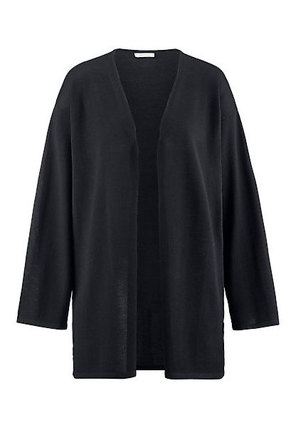 Hessnatur Strickjacke Oversize aus reiner Bio-Merinowolle (1-tlg) günstig online kaufen