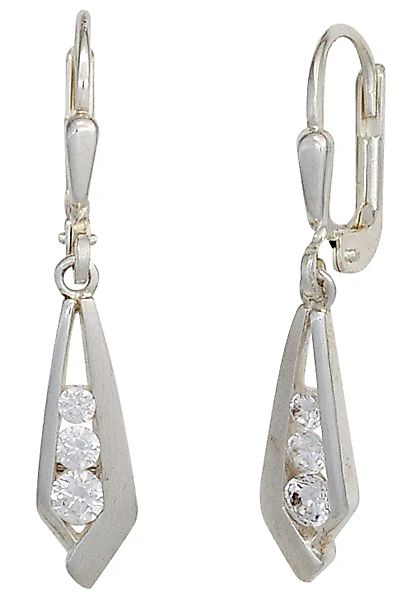 JOBO Paar Ohrhänger, 925 Silber mit Zirkonia günstig online kaufen