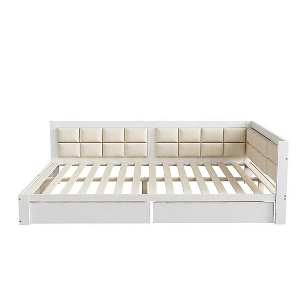 Gotagee Holzbett Multifunktionsbett Einzelbett Schlafsofa Weiche Rückenlehn günstig online kaufen