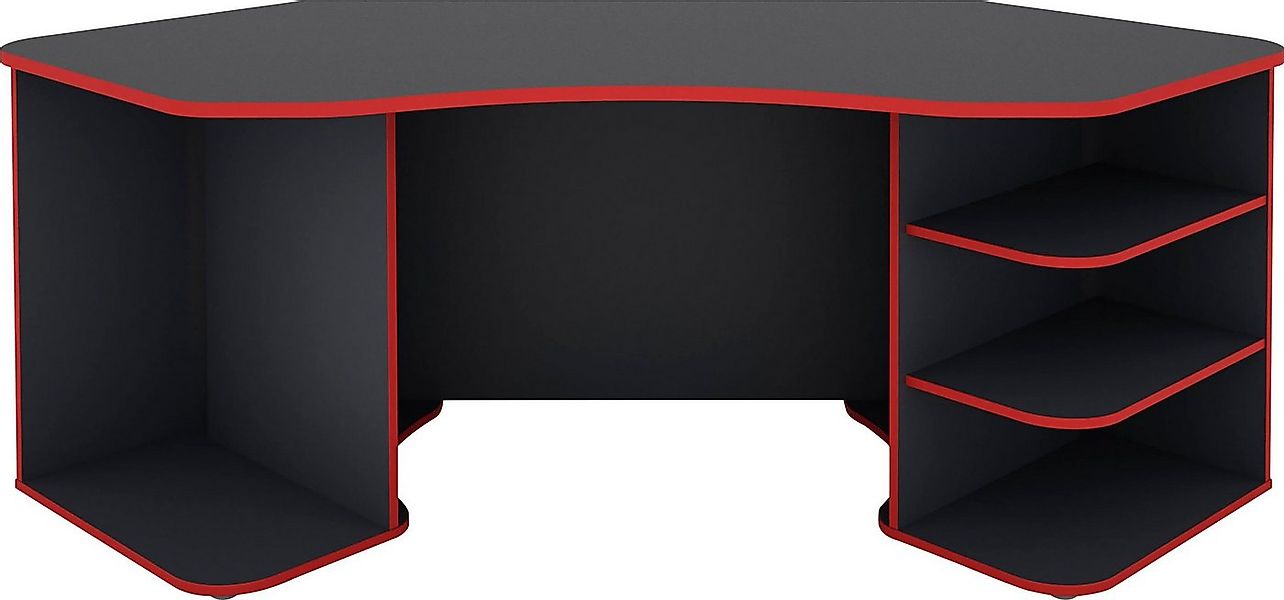 byLIVING Gamingtisch Thanatos, Breite 198 cm, moderner Eckschreibtisch günstig online kaufen