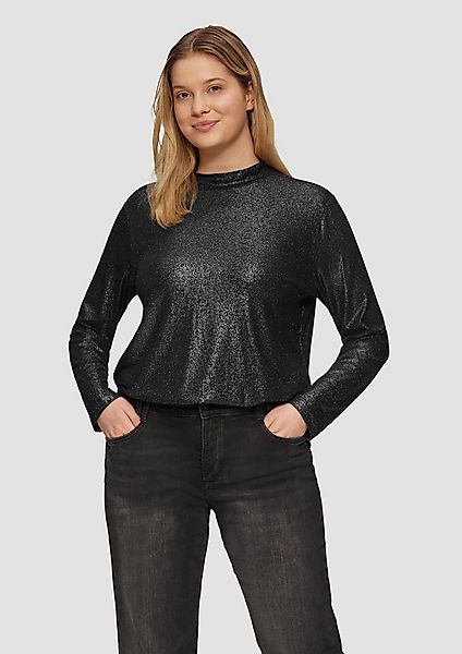 s.Oliver Langarmshirt T-Shirt Langarmshirt mit Glitzereffekt günstig online kaufen