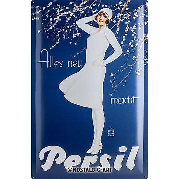 Nostalgic-Art Blechschild 40 x 60 cm - Persil - Persil Weisse Dame Blau günstig online kaufen