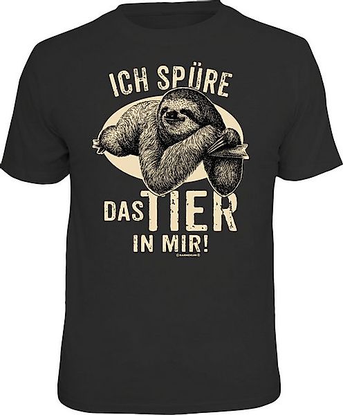 RAHMENLOS® T-Shirt für Couch Potatoes: Ich spüre das Tier in mir! günstig online kaufen