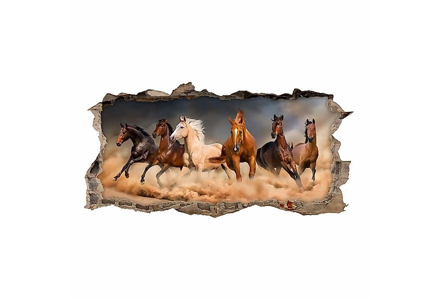nikima Wandtattoo 180 Wandtattoo Pferde - Loch in der Wand - Größe 750 x 38 günstig online kaufen