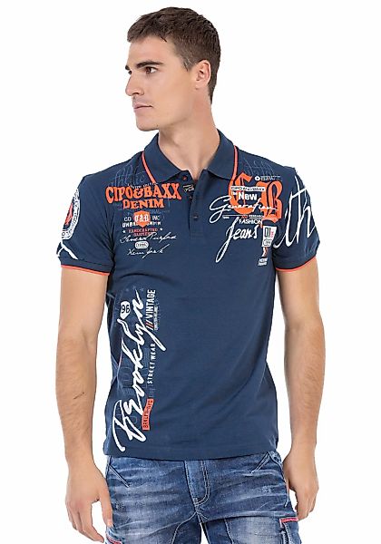 Cipo & Baxx Poloshirt, mit markantem Print günstig online kaufen