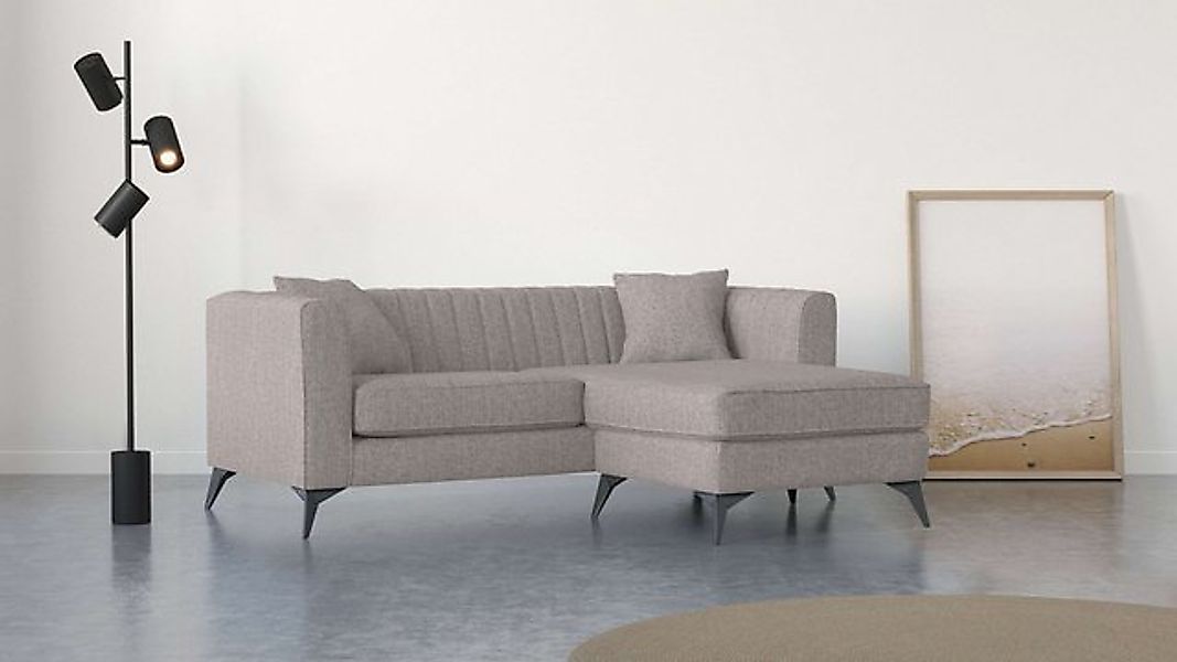 Places of Style Ecksofa MATTHEW L-Form ideal für kleine Räume, Maße B/T/H: günstig online kaufen