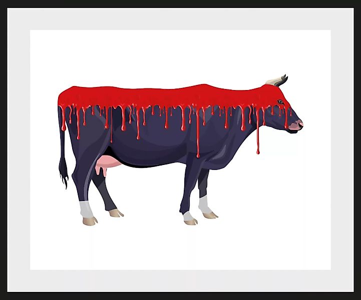 queence Bild "Bloody Cow", Kuh, (1 St.) günstig online kaufen