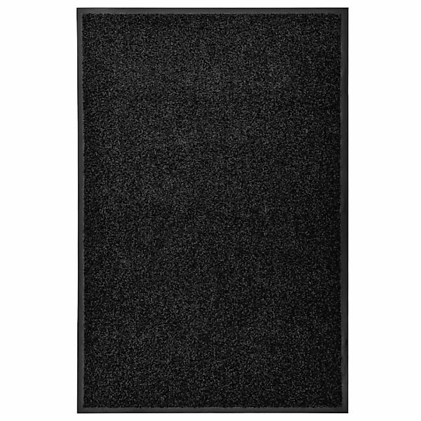 Fußmatte Waschbar Schwarz 60x90 Cm günstig online kaufen