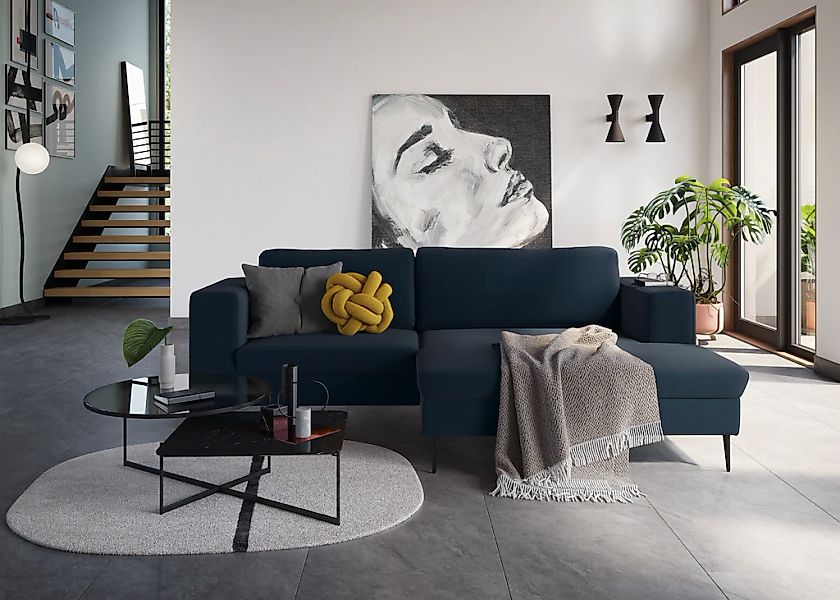 DOMO collection Ecksofa "Modica kompakt und elegant, Breite 244, L-Form", m günstig online kaufen