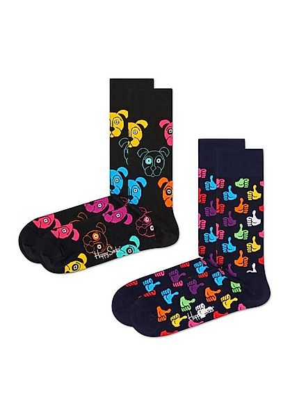Happy Socks Basicsocken 2-Pack Classic Dog Socks aus nachhaltiger Baumwolle günstig online kaufen