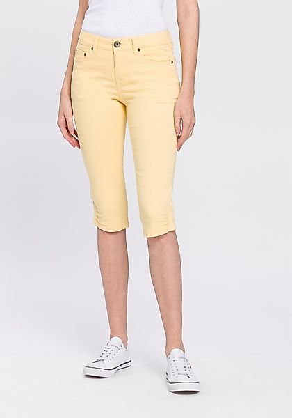Arizona Caprijeans schmale Passform, mit Destroyed-Effekten, günstig online kaufen