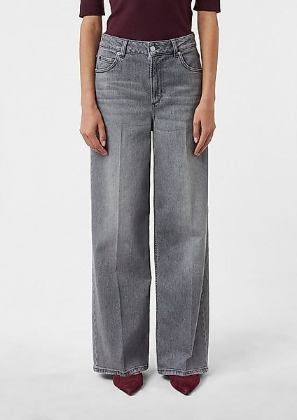 comma casual identity Weite Jeans mit Waschung und Stretch günstig online kaufen