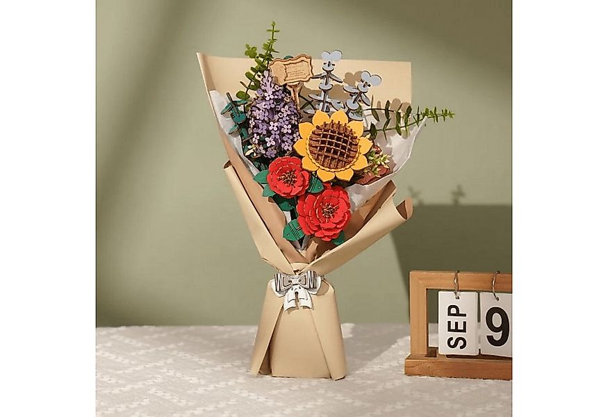 Robotime 3D-Puzzle Robotime Ewiger Frühling Blumenbouquet 3D Puzzle, 581 Pu günstig online kaufen