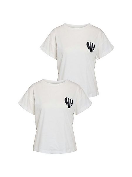 Noisy may T-Shirt 2er-SET Design mit Herz-Print und Schriftzug Local Love C günstig online kaufen