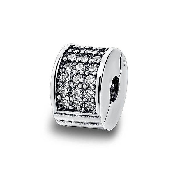 PANDACHARMS Bead Pavé Clip Charm für Charm Armband, 925er Sterling Silber m günstig online kaufen