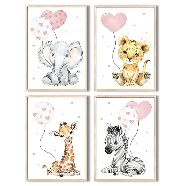 MeinBaby123® Poster Bilder Kinderzimmer, Tiere Poster günstig online kaufen