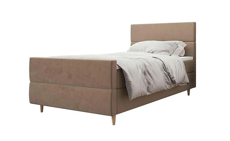 Boxbett mit Stauraum Flo Plus ¦ beige ¦ Maße (cm): B: 90 H: 114 Betten > Ko günstig online kaufen