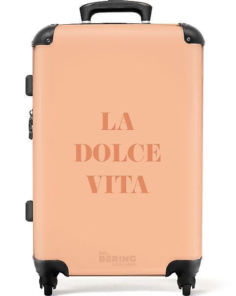NoBoringSuitcases.com© Hartschalen-Trolley Das Zitat "la dolce günstig online kaufen