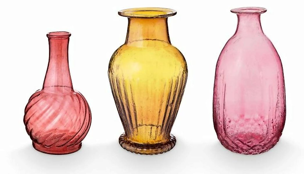 PIP STUDIO Vasen Vase Glas M Pink Set3 günstig online kaufen