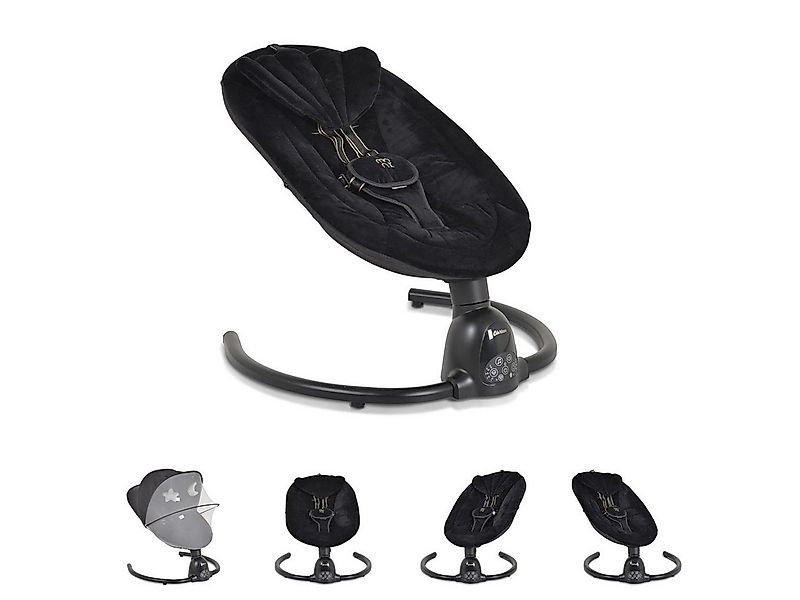 Moni Babywippe Babywippe Clarissa elektrisch, Moskitonetz Fernbedienung Mus günstig online kaufen