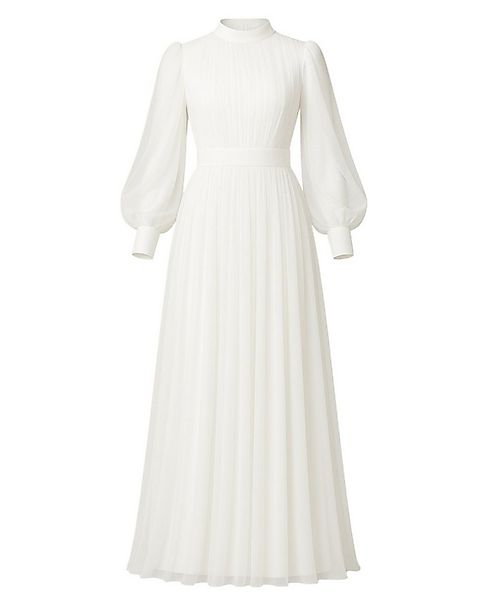 fashionshowcase Tüllkleid Damen Abendkleid Maxilänge Abaya-Stil - Modest Mo günstig online kaufen