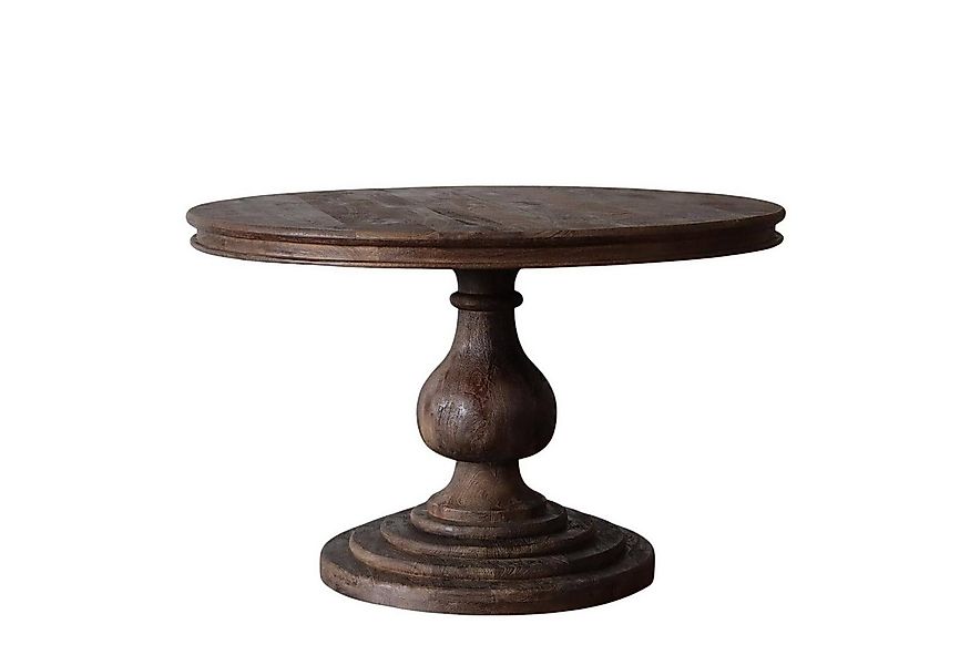 baario Esstisch Esstisch HARRISON dunkelbraun Ø100, rund massiv Mangoholz L günstig online kaufen