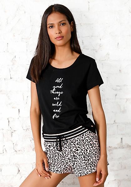 s.Oliver Shorty 2-teilig, 2 tlg. mit Leo-Print günstig online kaufen