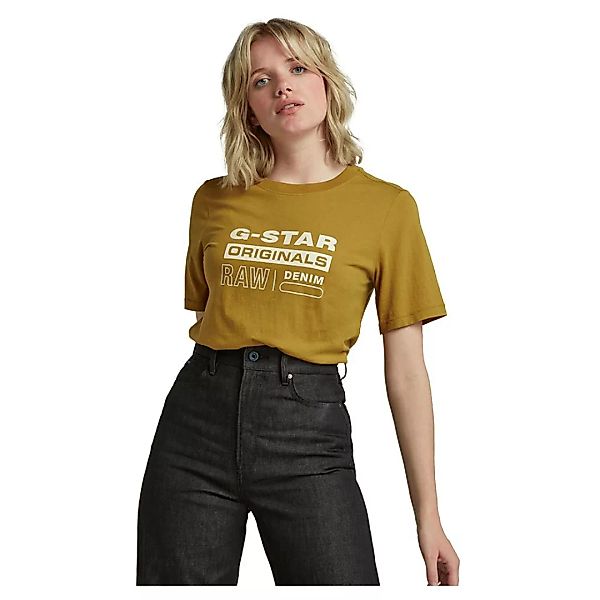 G-star Originals Label Regular Fit Kurzarm T-shirt XS Toasted günstig online kaufen