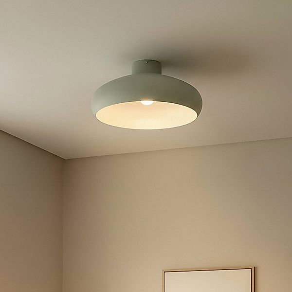 Lindby Deckenleuchte Elover, hellgrün, Ø 45 cm, Eisen günstig online kaufen