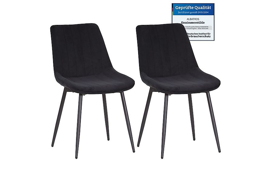 Albatros International Esszimmerstuhl BOSA Samtstuhl Beige – 2er-Set Esszim günstig online kaufen