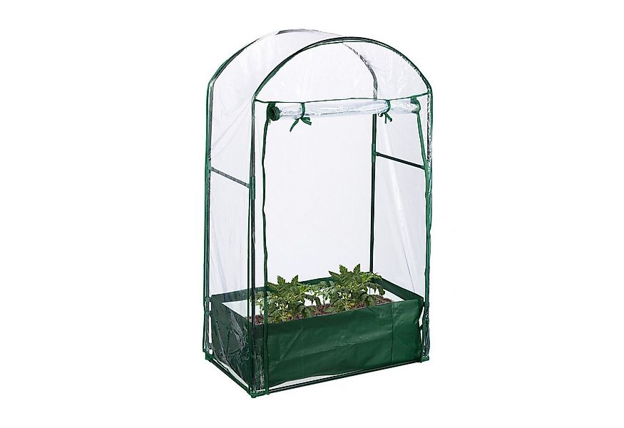 relaxdays Foliengewächshaus Balkon Gewächshaus mit Pflanzsack günstig online kaufen