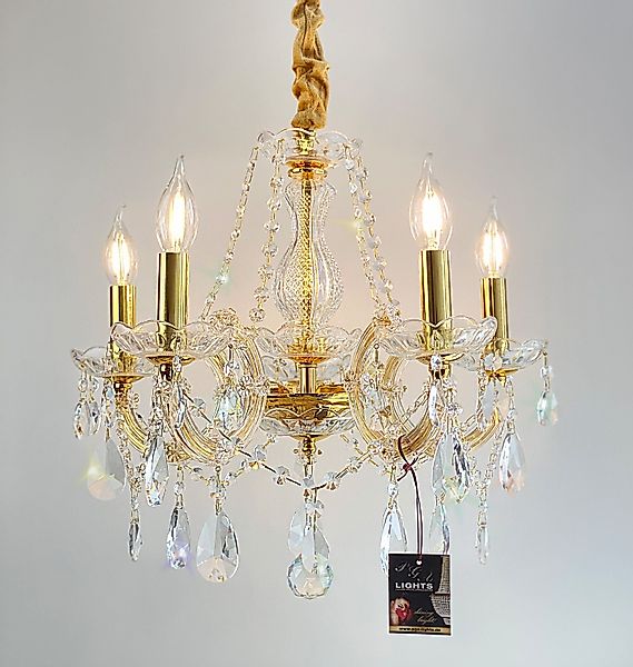 PGA-Lights Kronleuchter Kristall Kronleuchter Ø48cm 5 günstig online kaufen