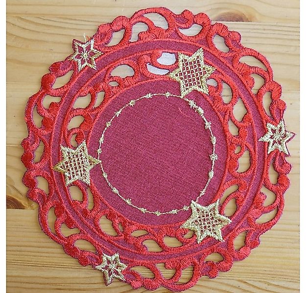 matches21 HOME & HOBBY Tischdecke Tischdeckchen SELINA Stern Cutout Stick r günstig online kaufen