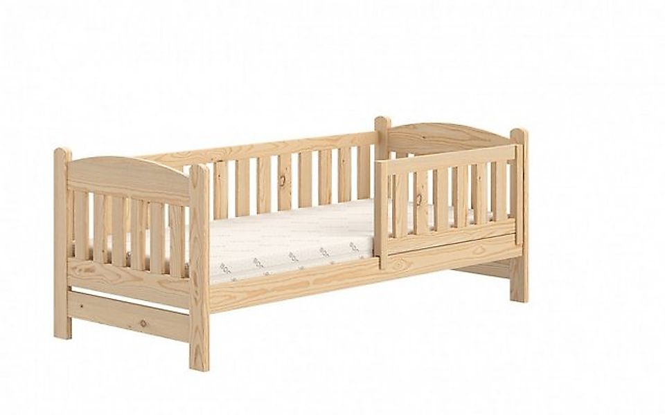 ROYAL24_MARKT Kinderbett - Natürliches Kinderbett mit praktischen Features. günstig online kaufen