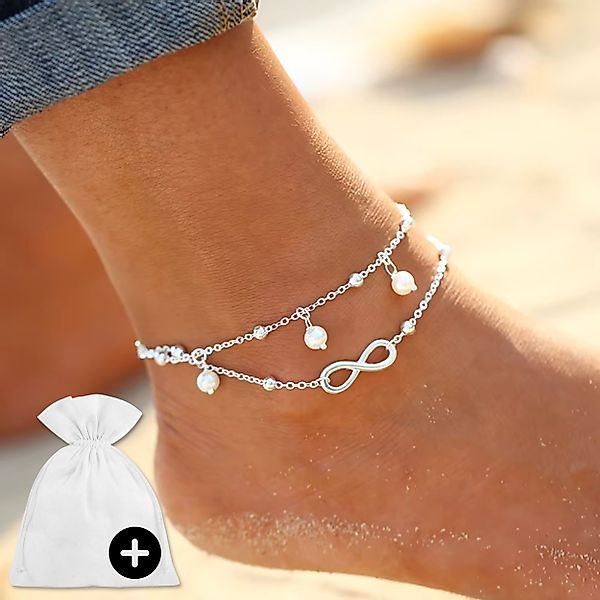 Felino Fußkette mit Anhänger Damen Infinity günstig online kaufen