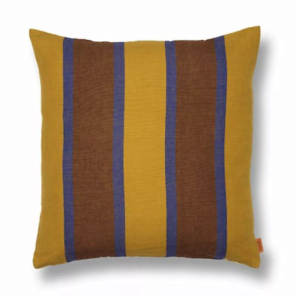Kissen Grand textil gelb / Leinen & Baumwolle 50 x 50 cm - Ferm Living - Ge günstig online kaufen