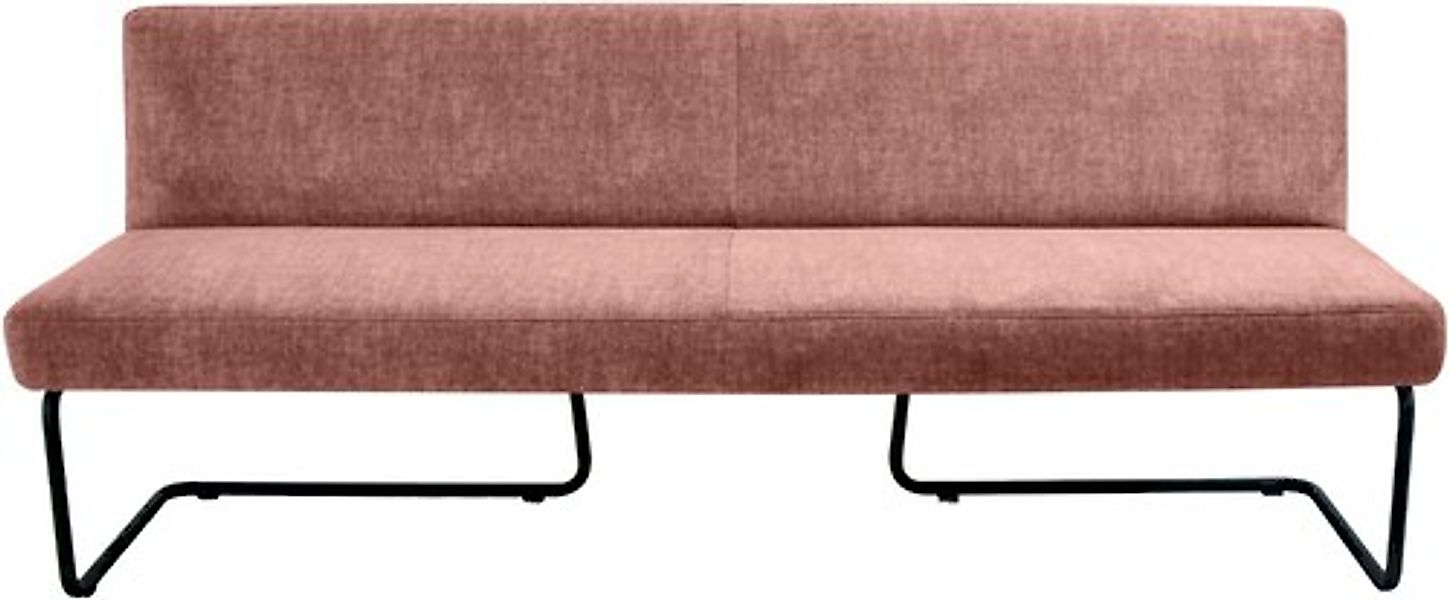 K+W Komfort & Wohnen Polsterbank in abgerundeter Form, Rundrohrkufe lang ge günstig online kaufen