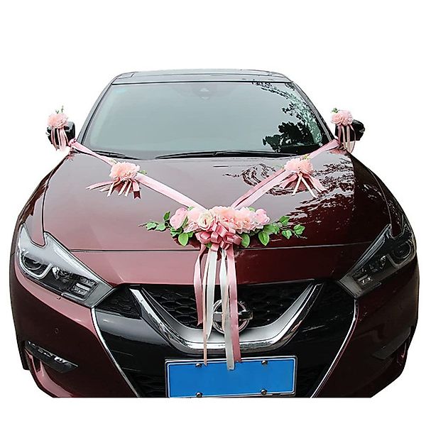 Kunstblumenstrauß Hochzeitsauto Dekoration mit Seidenblumen-Gruppen, Coonoo günstig online kaufen