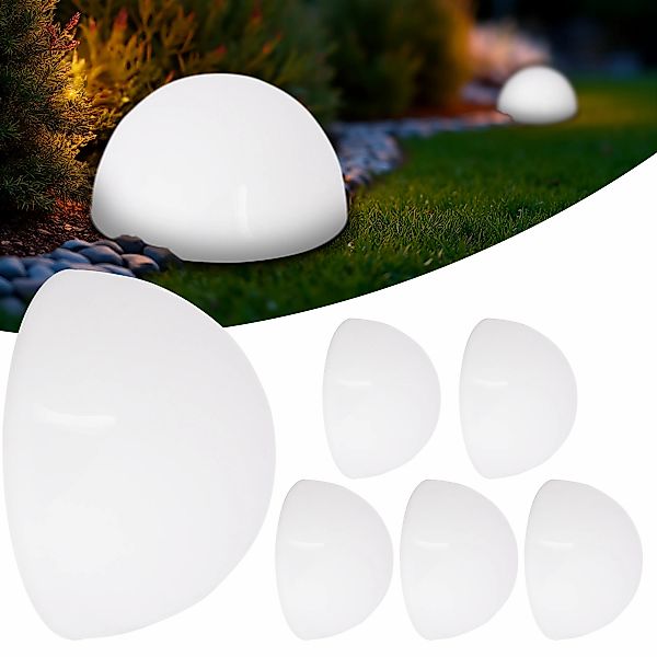 LED Solarleuchte 6er-Set halbrund günstig online kaufen