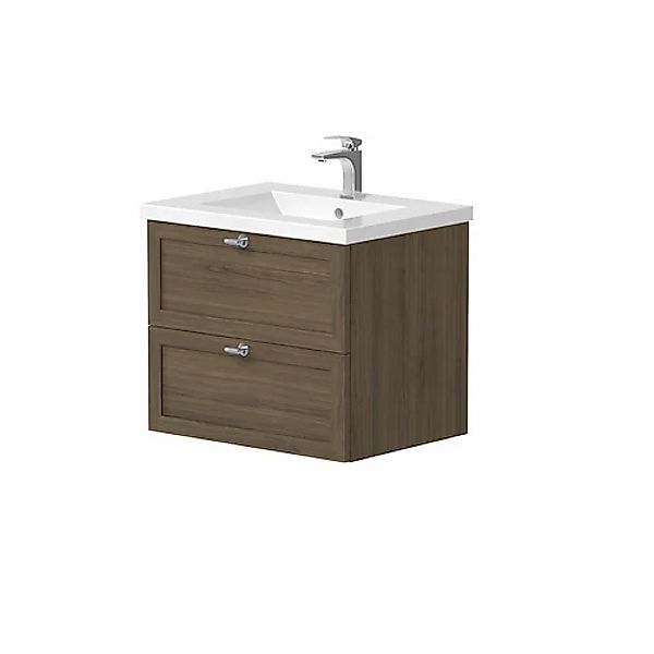 welltime Waschtisch "Rustic", mit Soft-Close-Funktion, Breite 61,5 cm, Eich günstig online kaufen