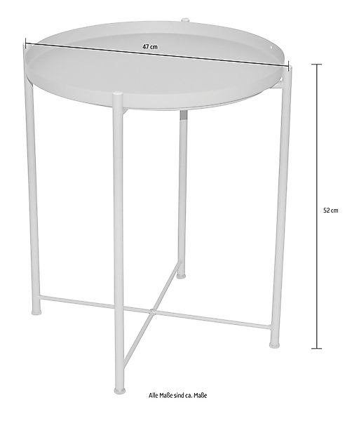 HOFMANN LIVING AND MORE Beistelltisch 1 Stk. tlg. abnehmbare Tischplatte günstig online kaufen