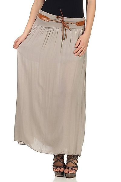 CLEO STYLE Maxirock Damen Rock 102 Schlamm günstig online kaufen