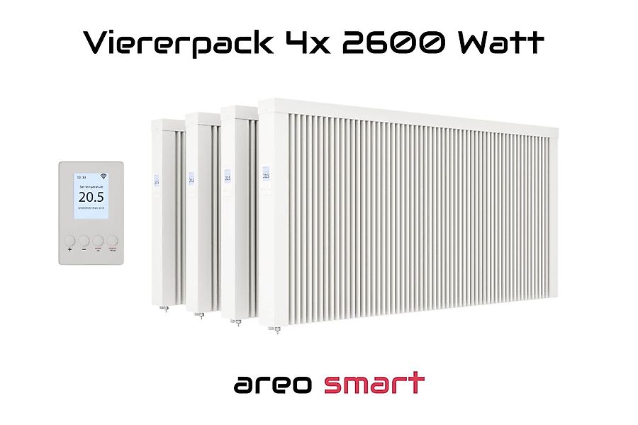 eVARMO Elektro-Heizkörper Paketset Flächenspeicherheizung areo smart günstig online kaufen