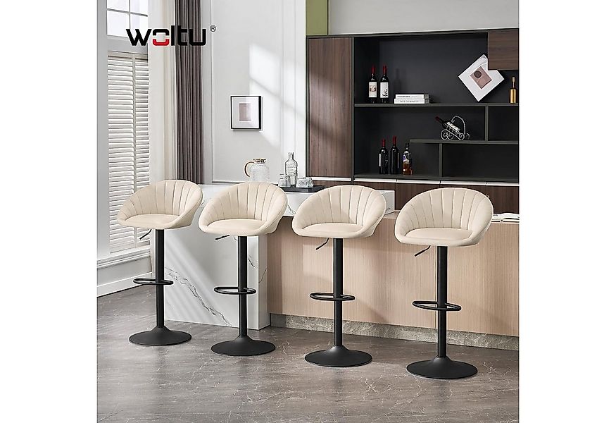 Woltu Barhocker (1 St), küchenhocker höhenverstellbar, Ergonomischer Stuhl, günstig online kaufen