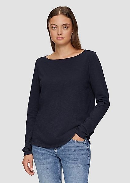 s.Oliver Langarmshirt T-Shirt mit U-Boot-Ausschnitt und günstig online kaufen