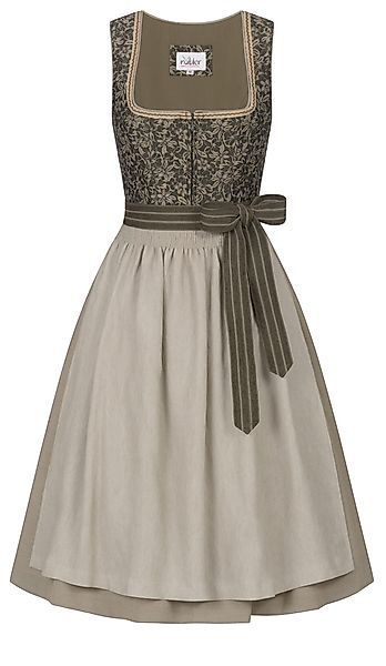 Nübler Trachtenkleid Midi Dirndl Gina in günstig online kaufen