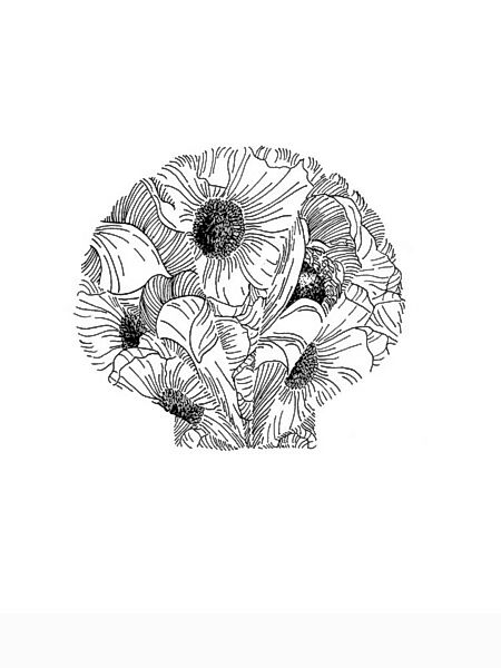 Poster / Leinwandbild - Mantika Blumen Muschel günstig online kaufen