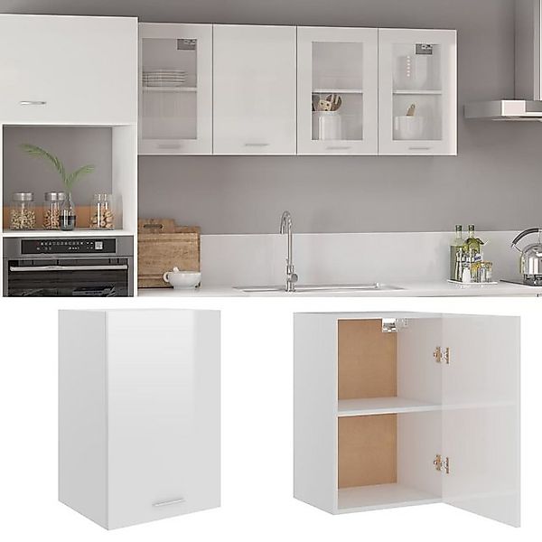 vidaXL Hängeschrank Wandhängeschrank Hochglanz-Weiß 39,5x31x60 cm Holzwerks günstig online kaufen