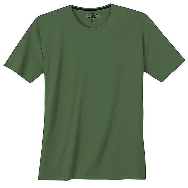 Redmond Rundhalsshirt Große Größen Rundhals Basic T-Shirt farngrün Redmond günstig online kaufen